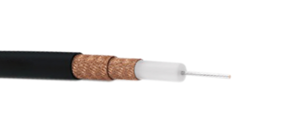 RG 216 COAXIAL CABLE 75 OHM DOUBLE LAYER 96% COPPER BRAID COVERAGE PVC