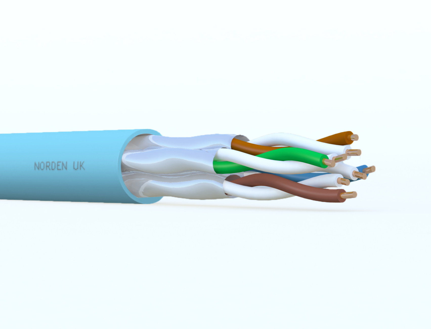 Category 6A U/FTP 23 AWG 4 Pair Cable LSOH