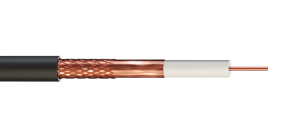 CT100 Coaxial Cable 75 Ohm CCA Braid 45% Coverage