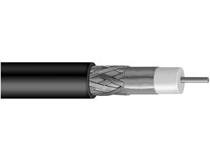 M660T-BVW Cable coaxial RG-6 60% Tri-Shield liso blanco