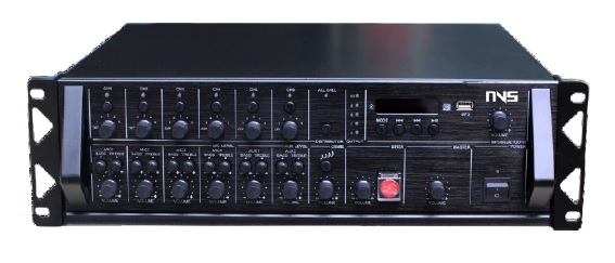 120/250/350W 6 Zones Integrated Mixer Amplifier with Remote Paging