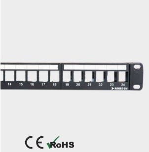 Category 8 Shielded Patch Panel Blank Tool Less 24 Port